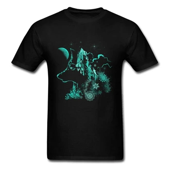 Pozimi Ferity Wolf 3D T Shirt je Velik Popust Moški Kul Vrhovi Tees Kratek Rokav Opremljena Tshirts Bombaž Družino Majica Naravno