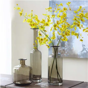Pregledna Obrt Vaza Namizni Steklena Vaza Hydroponics Rastlin Cvetovi Posušene Rože Vaza Doma Pohištvo Dekoracija Darilo