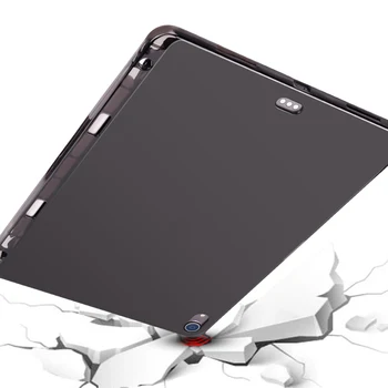 Prozoren Pokrov Ohišje Za iPad Pro 11 & Za 12,9 2018 Slim Silicij Mehko TPU S Svinčnikom Reža za Tablični Primeru Za iPad Pro 11 za 12,9 2020