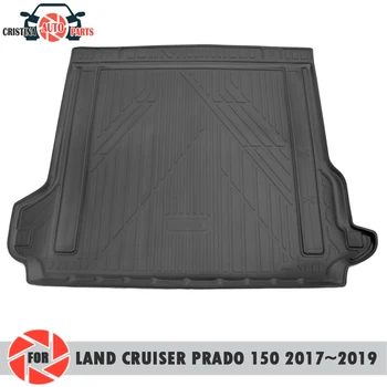 Prtljažnik mat za Toyota Land Cruiser Prado 150 2017-2019 trunk talne preproge ne zdrsne poliuretan umazanijo prtljažnik avtomobila styling