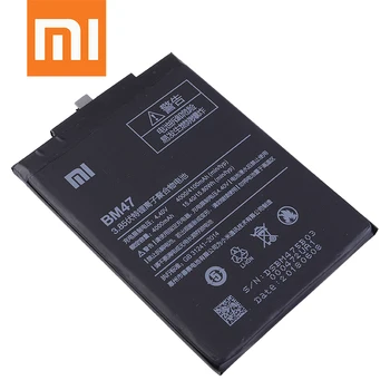 Prvotne XiaoMi Redmi 3S Baterije BM47 Visoka Kakovost, Velika Zmogljivost 4000 mah Baterije Zamenjava Za Redmi 3X Hongmi 3 S BM47
