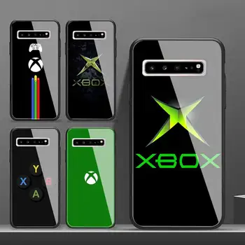 PS4 Igre-XBOX Primeru Telefon Za Galaxy Kaljeno Steklo Primerih Velja, Da S9 S10 S8 S7 S6edge Plus TPU Pokrov