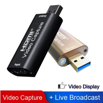 QINDIAN Zajem Video Kartice USB3.0 2.0 HDMI Video Grabežljivac Zapis Polje fr PS4 Igra DVD Kamere HD Kamera Snemanje Živo