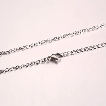 QWC LB80 jekla ogrlica vroče prodajo priljubljenih moški in ženska 2,4 mm širok srebrne barve eno verigo ljubimec darilo za ženske Koreja slog