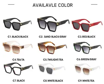 Retro Kvadratnih sončna Očala moških 2019 sončna Očala Ženske Ins Priljubljena Očala za Sonce Moških UV400 Shaeds
