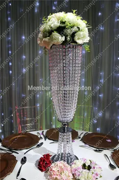 Romantično poroko 6pcs/veliko brezplačna dostava srebro ali Zlato, z akrilnim flower stand poroka tabela centerpieces za poroka dogodek