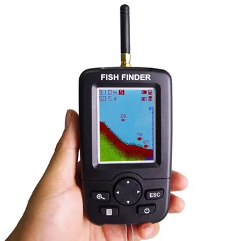 Ruski Meni!!! FFW718 nadgrajeno Brezžični Prenosni Ribe Finder 40M/120FT Sonar globinomer Alarm Ocean Reke, Jezera