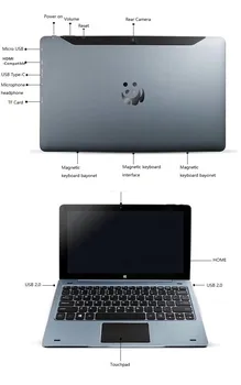 S Pin Docking Tipkovnica Za 11,6 Palca NC01 Windows 10 Tablet PC Quad Core, 4GB RAM 128GB ROM Bluetooth 4.0 1920*1080 IPS