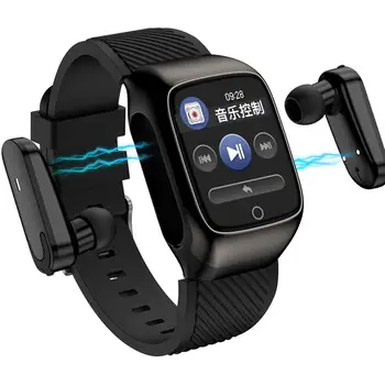 S305 Pametno Gledati Moške Čepkov Z Bluetooth Slušalke Glasbo, Šport SmartWatch za Uresničevanje Teči Dva v Enem za Android iOS