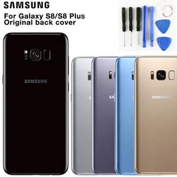 Samsung Original Stekla Telefon Zadnji pokrov Baterije Za Samsung S8 S8 Plus S8+ S8plus SM-G955 S8 G9500 Stanovanj Hrbtni Pokrovček Primerih