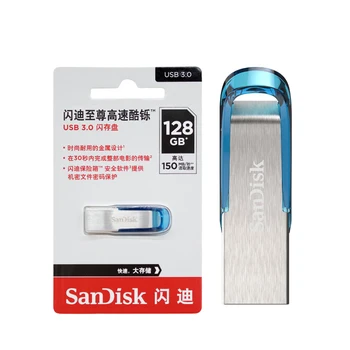 SanDisk Prvotne Ultra USB 3.0 pomnilniški ključek 16GB Pen Drive 32GB Visoke Hitrosti 64GB Pendrive 128GB Memory Stick Flashdisk U Disk