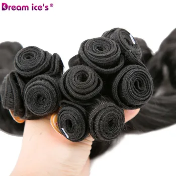 Sanje v ledu, je Afro sintetičnih svoboden val vezavi snope lase razširitve tissage tkanje 9 snope en paket z zaprtjem polno glavo