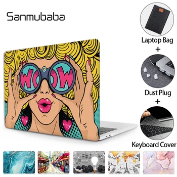 Sanmubaba 2020 Primeru Za Macbook Air 13 A2179 A1932 Pro Retina 11 12 13 15 16 palčni coque Laptop Rokav A1706 A2141 A1466 A2159