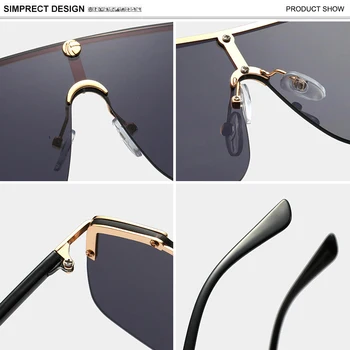 SIMPRECT Prevelik sončna Očala Ženske 2021 Modne blagovne Znamke v Enem kosu Kvadratnih sončna Očala Luksuzni Visoke Kakovosti UV400 Odtenkih Za Ženske