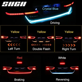 SNCN Trunk Luči Trakovi LED Avto Dinamično Darkice Rep Luči Za Renault Zoe Clio Twingo Captur Megane Scenic Kadjar Koleos