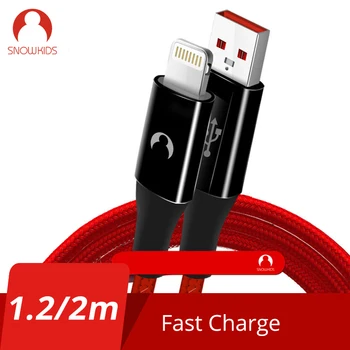Snowkids USB Telefonski Polnilnik, Kabel USB Kabel za iPhone X 8 7 6 5 XR XsMax Kabel Dolgo Stanuje iOS 12 2.4 Hitro Polnjenje