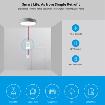 SONOFF RF R2 Wifi Smart Stikalo Krmilnika Časovnik Urnik Glasovni Nadzor Svetlobe Brezžično Stikalo Modul Za Pametni Dom, Avtomatizacija