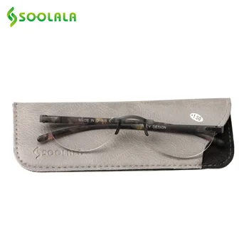 SOOLALA TR90 Rimless Obravnavi Očala Ženska Mens Lahki Presbyopia Očala za Branje Očala z ohišjem +1.0 1.5 2.0 3.5