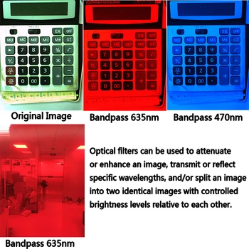 Standardni Pralni Vizijo Filtri Ir IR široko pasovni 980nm C-Usta Industrijskih Objektiv Kamere Filter
