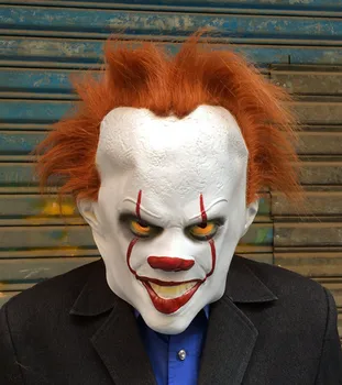 Strašno Joker Pennywise Cosplay Kostum Stephen King je To Poglavje 2 Grozo Klovn, Maska za Odrasle, Otroci Fancy Halloween Kostum