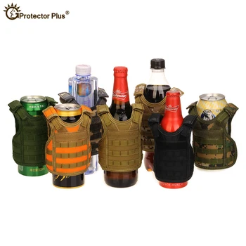 Taktični Jopič Plast Vojaške Pivo Steklenica Set Mini Mini Lov Majice Vojske Molle Telovnik Pijačo Nastavite Nastavljiv Plečetom Trakov