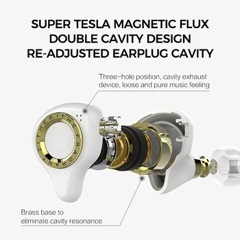 TFZ ŽIVO X 11,4 MM Dvojno Votlini Dinamičnega Voznika in-ear Slušalke IEM z Nano-Zlato Prepone Enota 0.78 mm Snemljiv Kabel, Slušalke