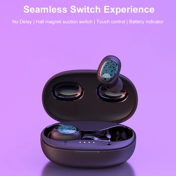 Tiso i6 dvojni način brezžične slušalke touch kontrole brezhibno Bluetooth 5.0 slušalke šumov Mikrofona 3D TWS stereo slušalke
