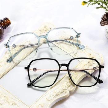 TR90 Kvadratnih Optična Očala Okvirji za Ženske, Moške Jasno Očala Pregleden Objektiv Spektakel Očala Okvirji Unisex Anti Modra Svetloba