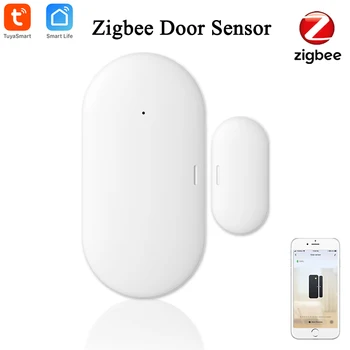 Tuya Smart ZigBee Vrata, Okna Senzor Pametni Dom Brezžični Vrata, Detektorji za Odpiranje/Zapiranje APLIKACIJE Daljinski Alarm Tuya Zigbee Home Security