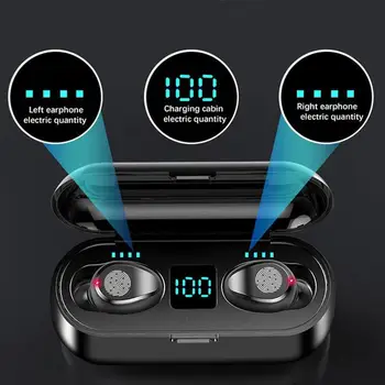 TWS Bluetooth Slušalke z Mikrofonom Touch Kontrole Brezžične Slušalke Mini HI-fi V uho Čepkov Šport Teče Heasets HD Klic