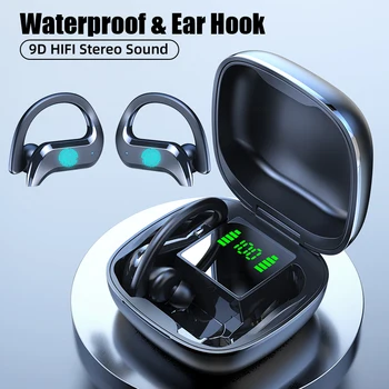 Tws Brezžične Bluetooth Slušalke Gaming Slušalke Športne Nepremočljiva Stereo Bas Čepkov Za Ušesa Kavljem Slušalke Za Prostoročno Mobilno