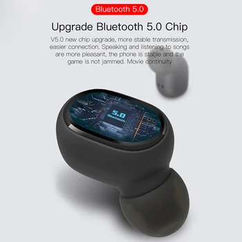 TWS Brezžične Slušalke Za Redmi Čepkov LED Zaslon Bluetooth V5.0 Slušalke z Mikrofonom Za iPhone Huawei Samsung pk A6S Čepkov