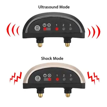 Ultrazvočno Pes Usposabljanja Ovratnik Pet Šok Ovratnik Glasovni Nadzor Anti Skorja Naprave Polnjenje Zaslon IP65 Vodotesen