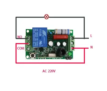 Univerzalni AC 220 V 10 rele 1 CH RF Brezžični Daljinski upravljalnik, Sprejemnik + Oddajnik 315 mhz ali 433 mhz