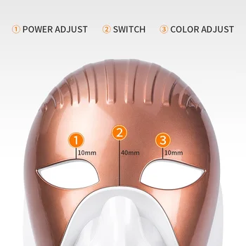 USB 8Colors LED Luči Foton Obraza Vratu Masko Gubam Akne Odstranitev Pomlajevanje Kože LED Masko Pralni Obraz za Nego Kože Spa Naprava