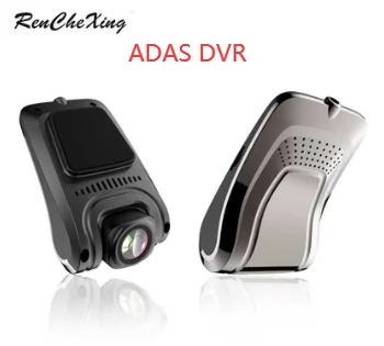 USB Dash Fotoaparat, DVR Kamera snemanje Video posnetkov Full HD ADAS Lane Odhoda Opozorilni Sistem za Zaznavanje Gibanja Spredaj Avto Razdalji Opozori