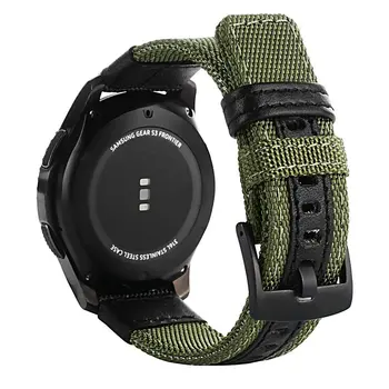 Usnje+Najlon Trak Za Samsung Galaxy watch 3 45mm /Aktivna 2 46mm/42mm Prestavi S3 Obmejni 20 mm 22 mm Zapestnica Za Huawei GT2 band