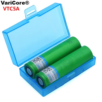 VariCore VTC5A 2600mAh Litijeva Baterija 18650 30A Razrešnico za US18650VTC5A Elektronska Cigareta emisij +Škatla za Shranjevanje