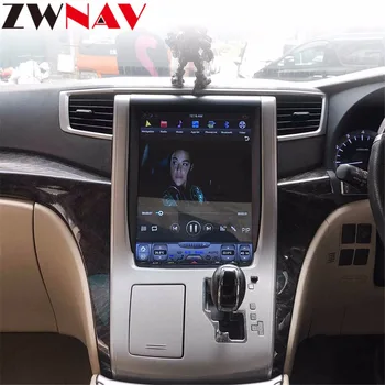 VELIK zaslon Tesla slog Android 7.1 Avto Multimedijski Predvajalnik, enota Za Toyota Alphard 2007-2013 GPS Navigacija Radio stereo BT št dvd