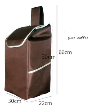Velike dvojne plasti košarico torbe za nakupovanje voziček plezanje voziček torba nepremočljiva debele vrečko 1pc