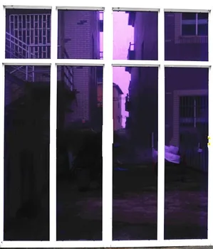 Vijolična Srebrna Izolacija Okna Film Sončne Reflektivni En Način Ogledalo barvno okno Nalepke za Dom in pisarno dekor Dolžina 200 cm