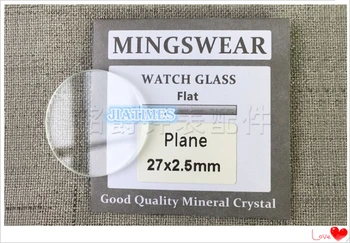 Visoka Kakovost 2,5 mm Debel Letalo Krog Mineralno Steklo iz 37 mm do 44 mm velikost