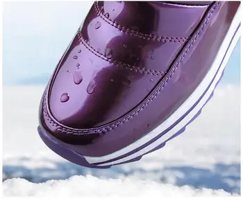 Visoko kakovostne ženske škornji 2021 prišlekov nepremočljiva debel krzno, zimski čevlji drsi ženske platformo sneg škornji -40 n541