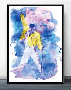 Vroče Freddie Mercury Rock Glasbe Platno Slikarstvo Plakatov In Fotografij Stenske Slike Za Dnevno Sobo Povzetek Okrasni Dom Dekor