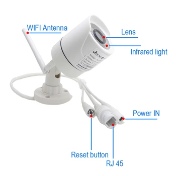 WIFI IP Kamera 1080P 960P 720P Avdio Prostem CCTV Varnost Doma HD Nadzor Vodotesno Brezžično Ir Doma Kamere JIENUO