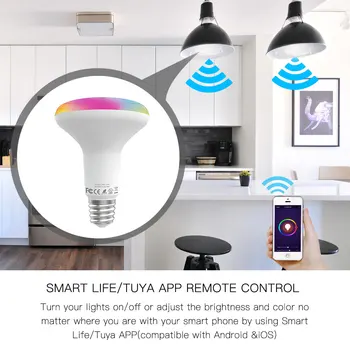 WiFi Smart LED Žarnica Zatemniti Lučka 13W,RGB C+W ,Pametna Življenje Tuya App Remote Control Delo z Alexa Echo googlova Domača stran E27