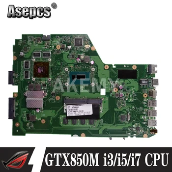 X751LK Mainboard Za Asus X751LX X751LX Prenosni računalnik z matično ploščo i3 i5, i7 4 GB-RAM GTX850M