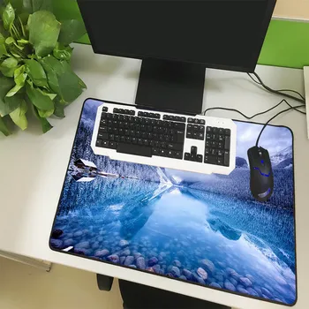 XGZ Krajine Velikosti Mouse Pad Lock Zimski Koči Snežinka Pada Laptop PC Tabela Mat Gume Univerzalno Non-slip