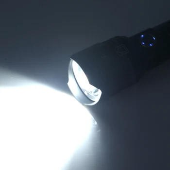 XHP90.2 Najbolj Močna LED Svetilka, Polnilne USB Taktično Svetilko Svetilka Ročna Svetilka za Zunanjo Kampiranje, Jahanje, Pohodništvo