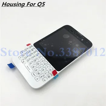 Za Blackberry V5 Original popolno Popolno Mobilni Telefon Stanovanj, Kritje primera + Tipkovnica +Stranski Gumb + LCD zaslon